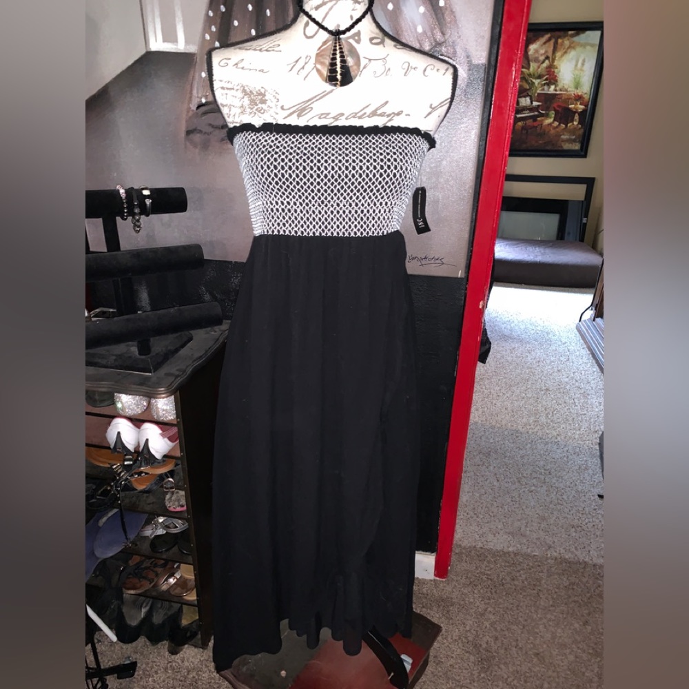 NWT I.N.C. smocked midi dress. Doubles as a beach cover up or maxi skirt!
